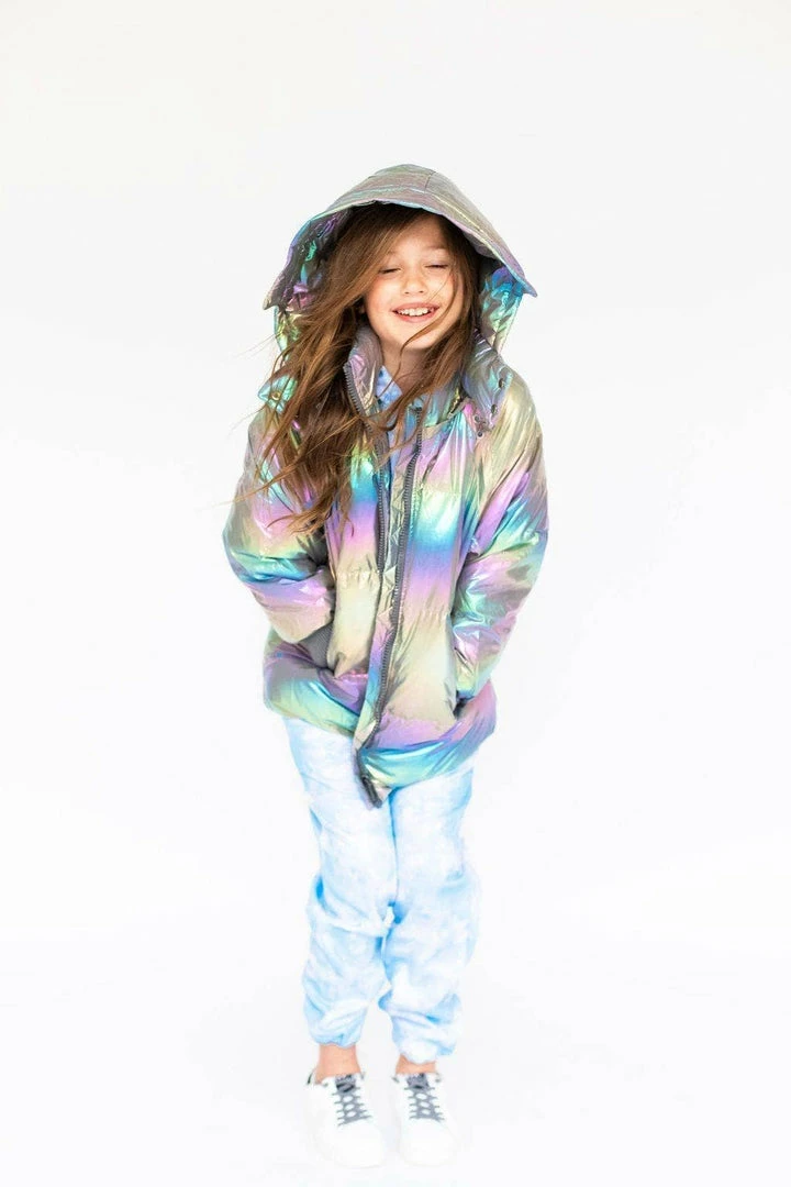 Cheapest ⭐ Lola + The Boys 👧 Girls Metallic Ombré Puffer 😉 12 Lola + The Boys Girls Metallic Ombré Puffer