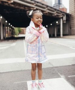 Coupon ✔️ Lola + The Boys Paillette Magic Rain Jacket 💯 14 Lola + The Boys Paillette Magic Rain Jacket