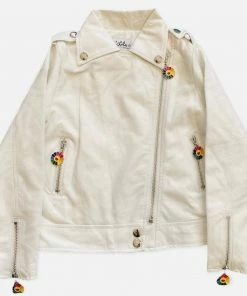 Lola + The Boys Patched Rainbow Daisy Vegan Leather