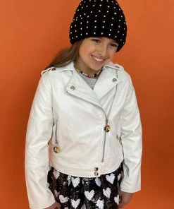 Lola + The Boys Patched Rainbow Daisy Vegan Leather