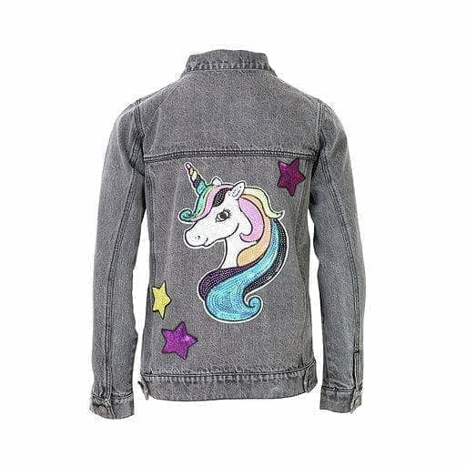 Best deal ๐งจ Lola + The Boys Stone Wash Unicorn & Stars Denim Jacket ๐ง Girls ๐ 4 Lola + The Boys Stone Wash Unicorn & Stars Denim Jacket Girls