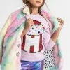 Lola + The Boys Girls Tie Dye Faux Fur Coat