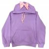 Lola + The Boys New Arrivals Lavender Bow Hoodie
