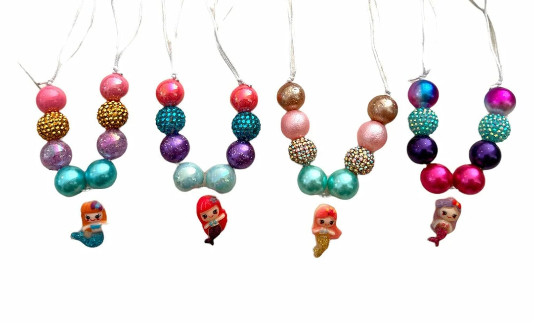 Best reviews of 🔥 Lola + The Boys New Arrivals Mermaid Gumball Necklaces 🥰 3 Lola + The Boys New Arrivals Mermaid Gumball Necklaces