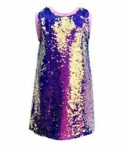 Lola & The Boys Mermaid Magic Sequin Flip Dress
