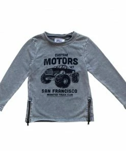 Lola + The Boys Monster Truck Sweatshirt New Arrivals