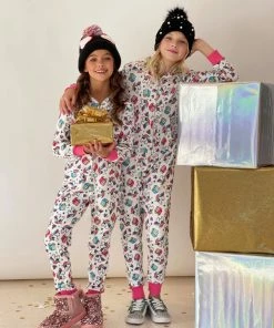 Lola + The Boys Girls Unicorn Christmas Onesie