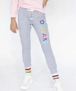Lola & The Boys Girls Dreamer Crystal Joggers