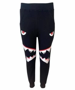 Lola + The Boys Shark Boy Black Joggers