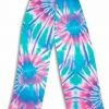 Top Trenz Tie Dye Fuzzy Lounge Pants Girls