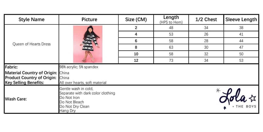 Discount ๐ Lola + The Boys New Arrivals Queen Of Hearts ๐ Dress ๐งจ 6 Lola + The Boys New Arrivals Queen Of Hearts Dress