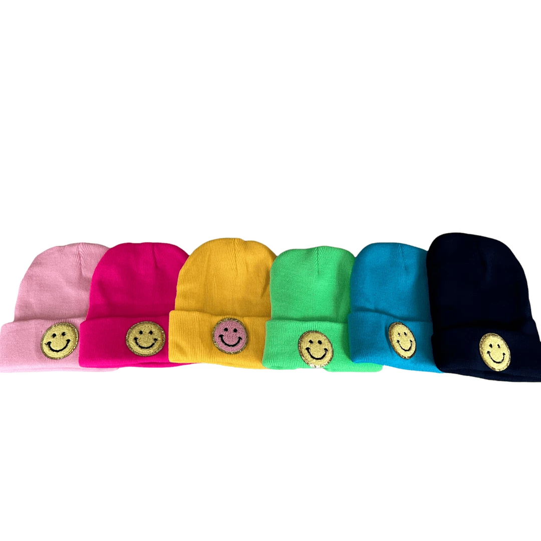 Best Pirce ๐ Lola + The Boys Rainbow Happy Beanies โญ 3 Lola + The Boys Rainbow Happy Beanies