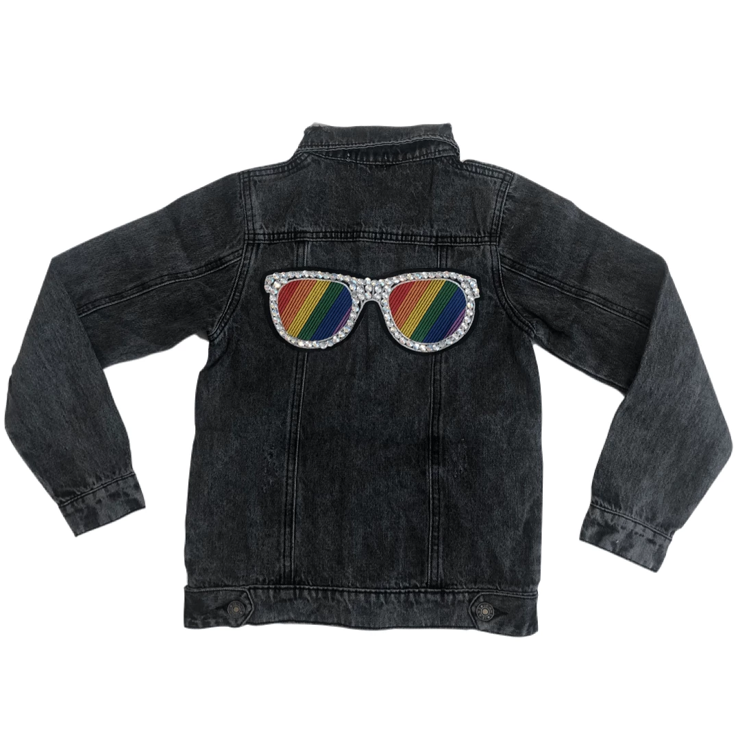 Best deal ๐ Lola + The Boys Rainbow Sunnies Denim ๐ 3 Lola + The Boys Rainbow Sunnies Denim