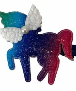Lola + The Boys Girls Rainbow Unicorn Clips