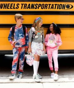 Lola + The Boys Abstract Tie Dye Set Red