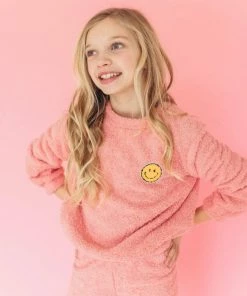 Lola + The Boys Girls Bright Smile Patch Fuzzy Set