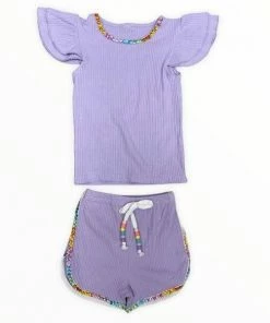 Lola + The Boys Girls Candy Gem Bead Ruffle Set