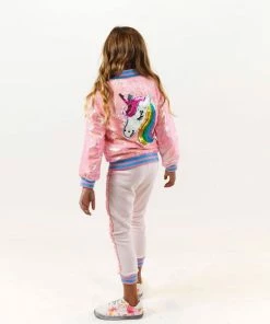 Lola + The Boys Pretty In Pink Unicorn Sequin Set