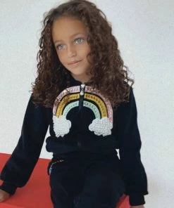 Lola + The Boys New Arrivals Rainbow Beaded Velvet Track Set