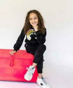 Lola + The Boys New Arrivals Rainbow Beaded Velvet Track Set