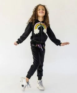 Lola + The Boys New Arrivals Rainbow Beaded Velvet Track Set