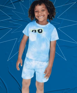 Lola + The Boys Sky Dye Short Set