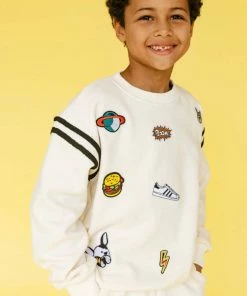 Lola & The Boys New Arrivals Varsity Patch Jogger Set