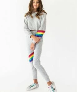 Lola + The Boys New Arrivals You Are Amazing Sequin Jogger Set
