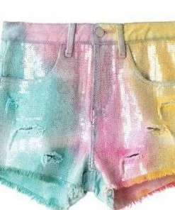 Lola + The Boys Bubble Gum Tie Dye Shorts Girls