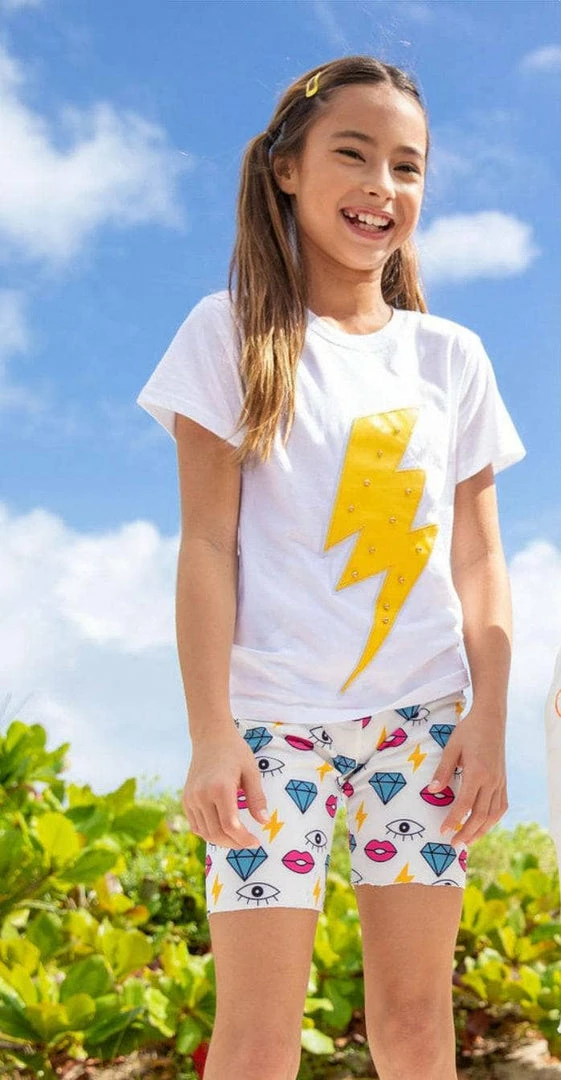 Best Pirce ๐ Lola + The Boys Diamonds Eyes Bike Shorts ๐ 3 Lola + The Boys Diamonds Eyes Bike Shorts