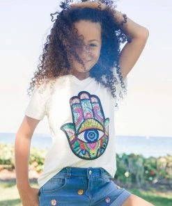 Lola + The Boys Rainbow Gem Jean Shorts Girls