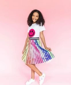 Lola + The Boys Ombre Stripe Midi Skirt New Arrivals