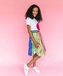 Lola + The Boys Ombre Stripe Midi Skirt New Arrivals