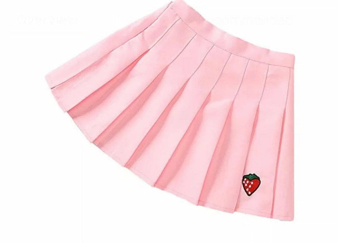 Best deal 🛒 Lola + The Boys New Arrivals Strawberry Tennis 👗 Skirt 🥰 3 Lola + The Boys New Arrivals Strawberry Tennis Skirt