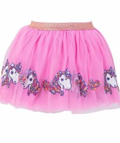 Lola + The Boys Girls Pink Sequin Unicorn And Hearts Tutu