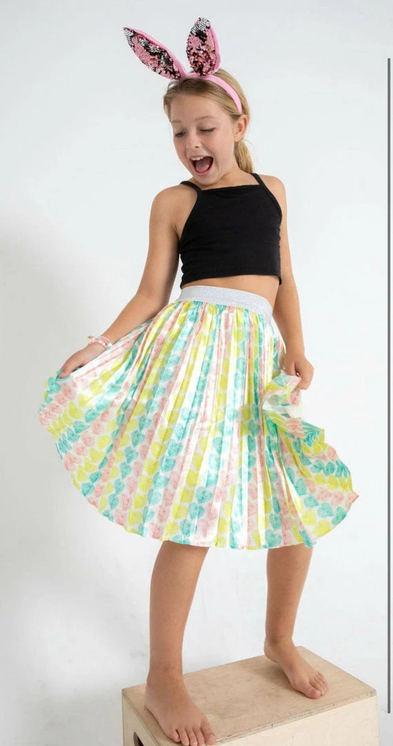 Best Pirce ๐ฏ Lola + The Boys Rainbow Heart ๐ Skirt ๐ง Girls โ 3 Lola + The Boys Rainbow Heart Skirt Girls