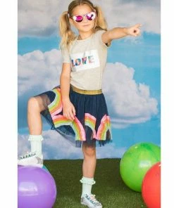 Cheap ๐ Lola & The Boys ๐ง Girls Rainbow Sequin Tutu โค๏ธ 9 Lola & The Boys Girls Rainbow Sequin Tutu