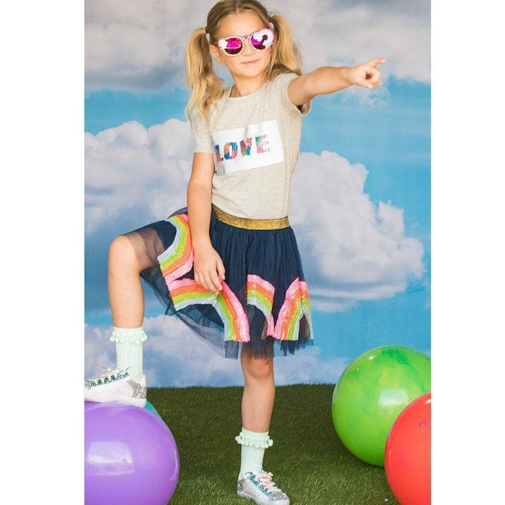 Cheap ๐ Lola & The Boys ๐ง Girls Rainbow Sequin Tutu โค๏ธ 5 Lola & The Boys Girls Rainbow Sequin Tutu