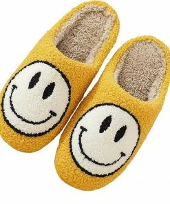 Lola + The Boys New Arrivals Smiley Slippers Yellow