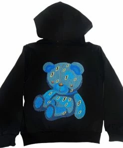 Lola + The Boys Stitch A Bear Hoodie Girls