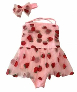 Lola + The Boys Strawberry Shortcake Tulle Swimsuit New Arrivals