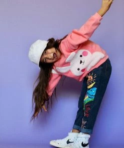 Lola & The Boys Blushing Bunny Sweatshirt