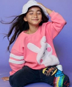 Lola & The Boys Blushing Bunny Sweatshirt