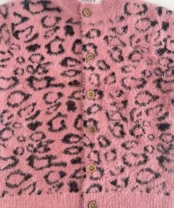 Lola + The Boys Girls Cheetah Girl Sweater