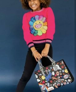 Lola + The Boys Flower Power Sweatshirt New Arrivals