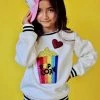 Lola + The Boys Girls I Love Popcorn Sweatshirt