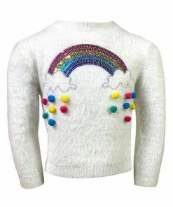 Lola + The Boys Happy Cloud Fuzzy Sweater