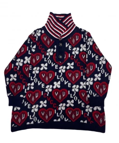 Lola + The Boys Holiday Love Hearts Pullover
