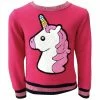 Lola + The Boys New Arrivals Rainbow Crystal Unicorn Sweatshirt