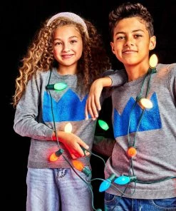 Lola & The Boys Royalty Puff Sweater